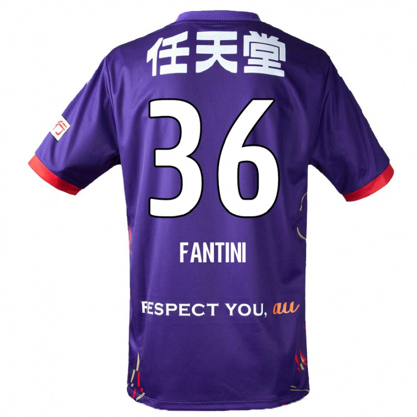 Danxen Barn Akira Fantini #36 Lila Vit Svart Hemmatröja Matchtröjor 2025/26 Tröjor T-Tröja