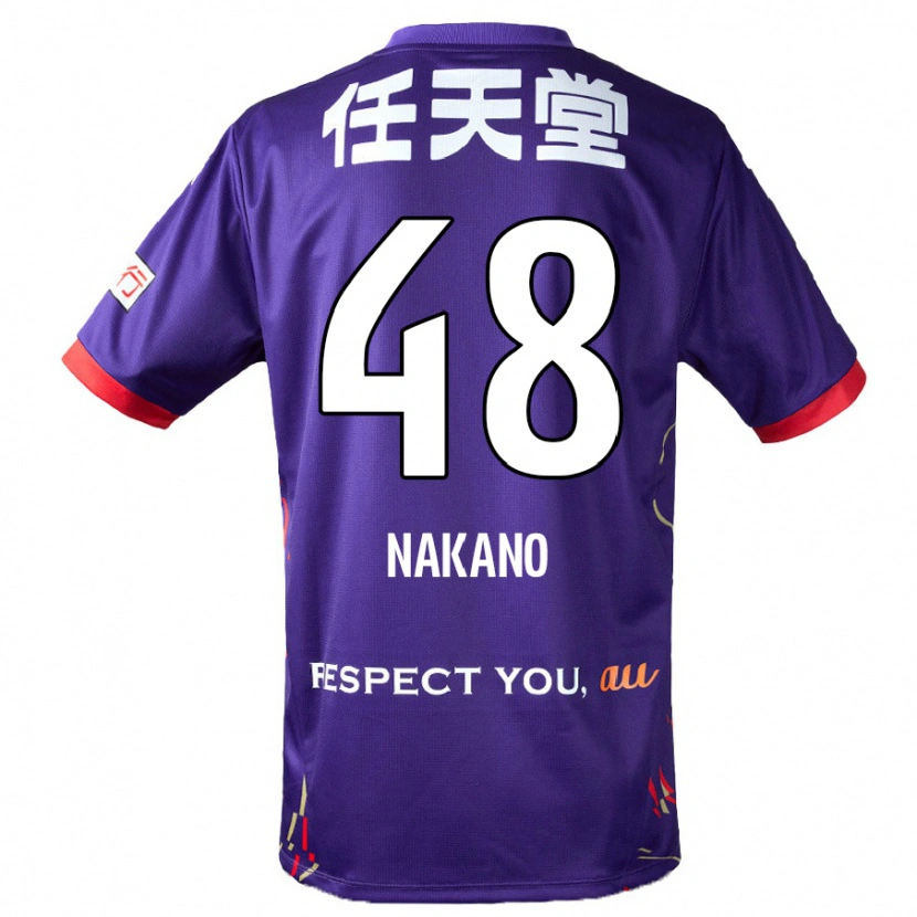 Danxen Barn Ryuma Nakano #48 Lila Vit Svart Hemmatröja Matchtröjor 2025/26 Tröjor T-Tröja