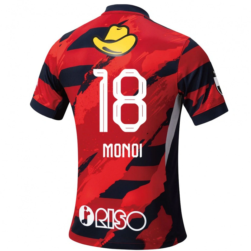 Danxen Barn Jigen Monoi #18 Röd Svart Hemmatröja Matchtröjor 2025/26 Tröjor T-Tröja