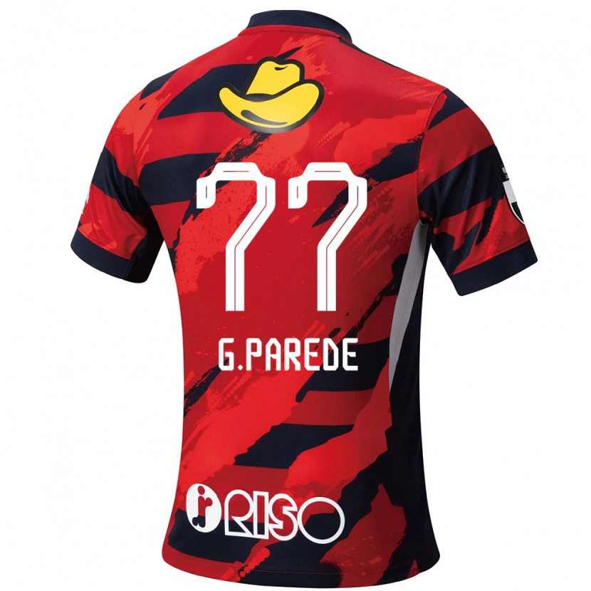 Danxen Barn Guilherme Parede #77 Röd Svart Hemmatröja Matchtröjor 2025/26 Tröjor T-Tröja