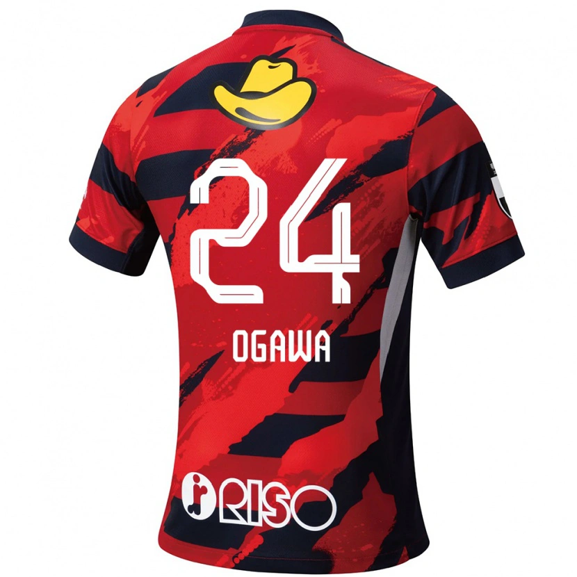 Danxen Barn Yusuke Ogawa #24 Röd Svart Hemmatröja Matchtröjor 2025/26 Tröjor T-Tröja