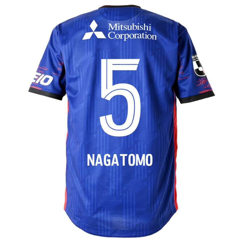 Danxen Barn Yuto Nagatomo #5 Kungsblå Vit Hemmatröja Matchtröjor 2025/26 Tröjor T-Tröja