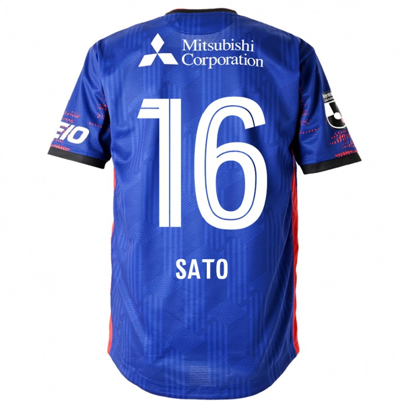 Danxen Barn Kein Sato #16 Kungsblå Vit Hemmatröja Matchtröjor 2025/26 Tröjor T-Tröja