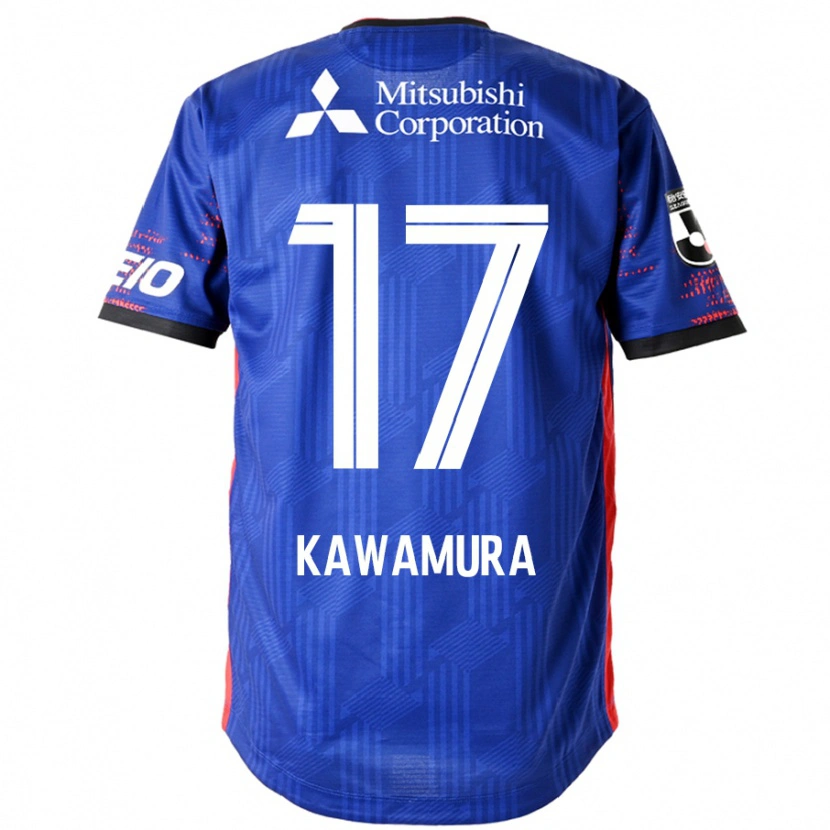 Danxen Barn Riku Kawamura #17 Kungsblå Vit Hemmatröja Matchtröjor 2025/26 Tröjor T-Tröja
