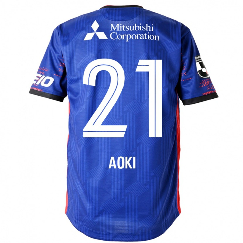 Danxen Barn Takuya Aoki #21 Kungsblå Vit Hemmatröja Matchtröjor 2025/26 Tröjor T-Tröja