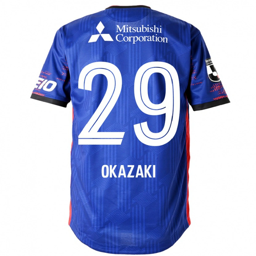 Danxen Barn Makoto Okazaki #29 Kungsblå Vit Hemmatröja Matchtröjor 2025/26 Tröjor T-Tröja