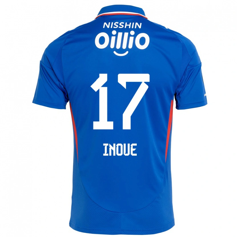 Danxen Barn Kenta Inoue #17 Kungsblå Vit Hemmatröja Matchtröjor 2025/26 Tröjor T-Tröja