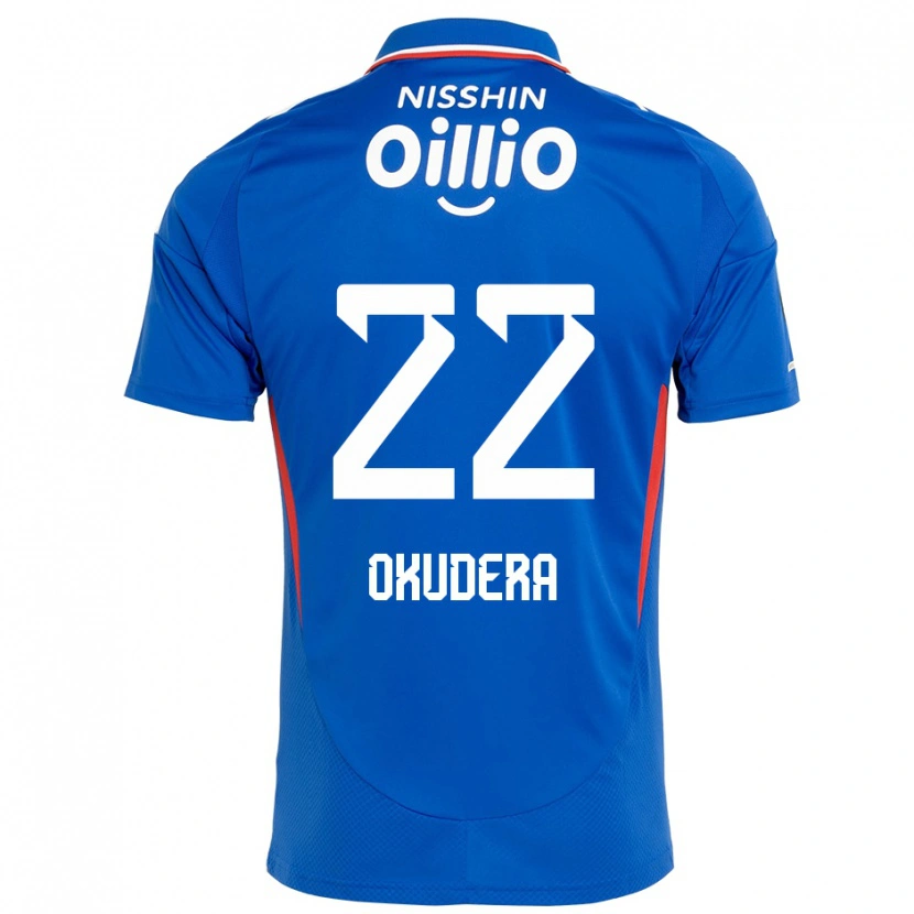 Danxen Barn Minato Okudera #22 Kungsblå Vit Hemmatröja Matchtröjor 2025/26 Tröjor T-Tröja