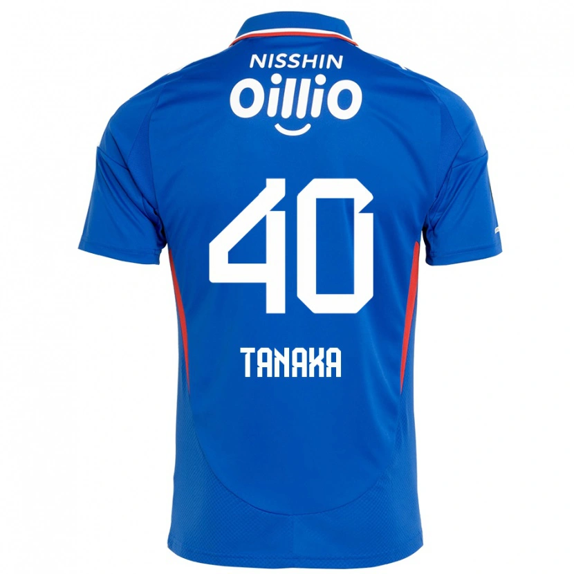 Danxen Barn Hiei Tanaka #40 Kungsblå Vit Hemmatröja Matchtröjor 2025/26 Tröjor T-Tröja