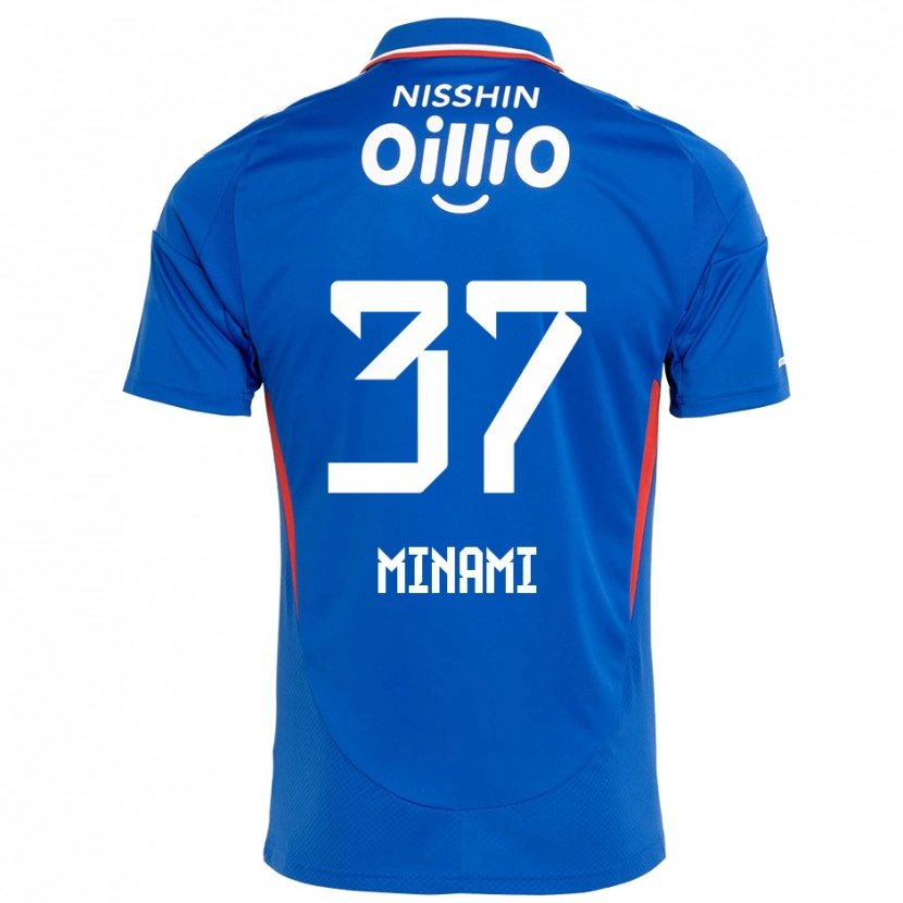 Danxen Barn Takuto Minami #37 Kungsblå Vit Hemmatröja Matchtröjor 2025/26 Tröjor T-Tröja