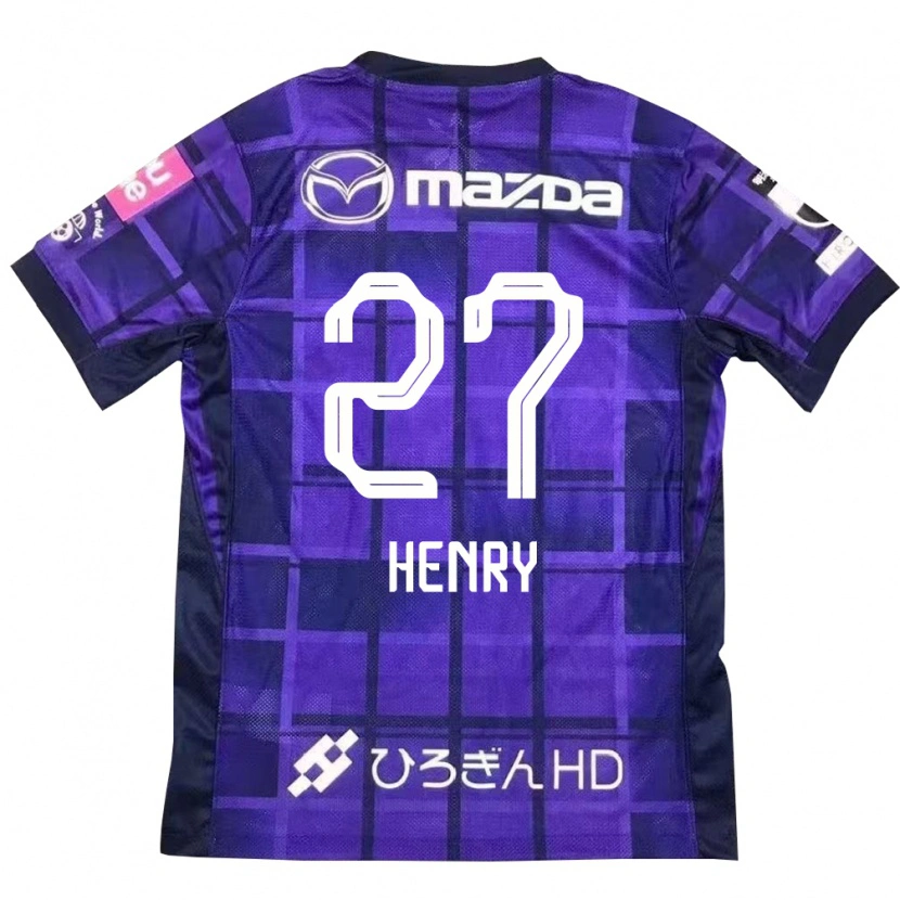 Danxen Barn Osamu Henry Iyoha #27 Lila Orange Hemmatröja Matchtröjor 2025/26 Tröjor T-Tröja