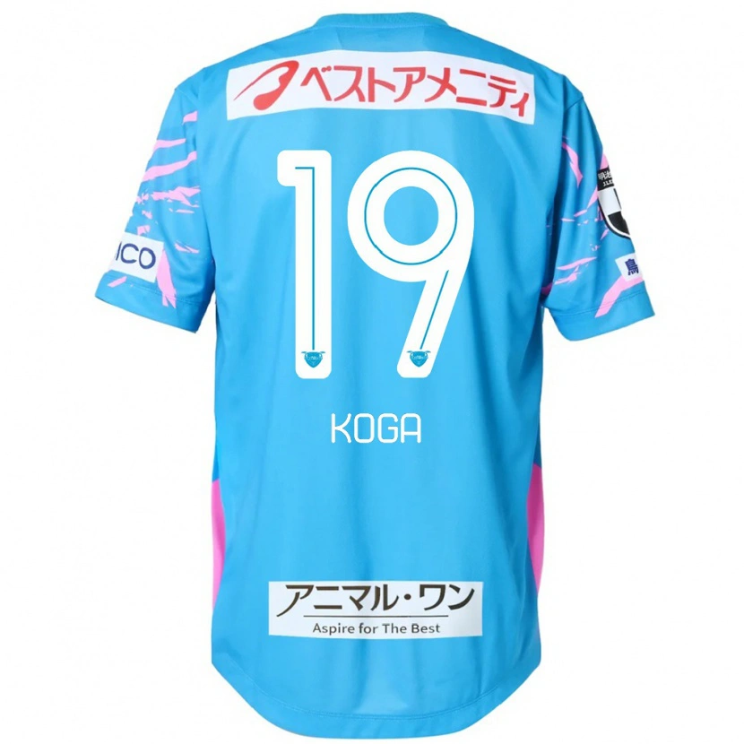 Danxen Barn Ryoma Koga #19 Blå Rosa Hemmatröja Matchtröjor 2025/26 Tröjor T-Tröja