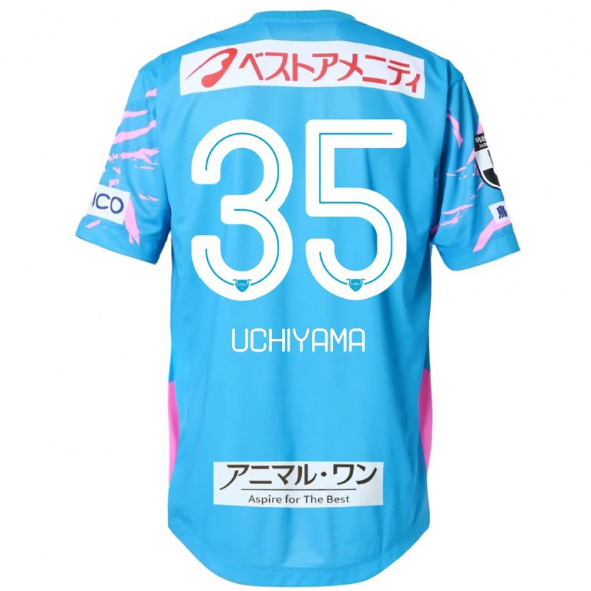 Danxen Barn Kei Uchiyama #35 Blå Rosa Hemmatröja Matchtröjor 2025/26 Tröjor T-Tröja