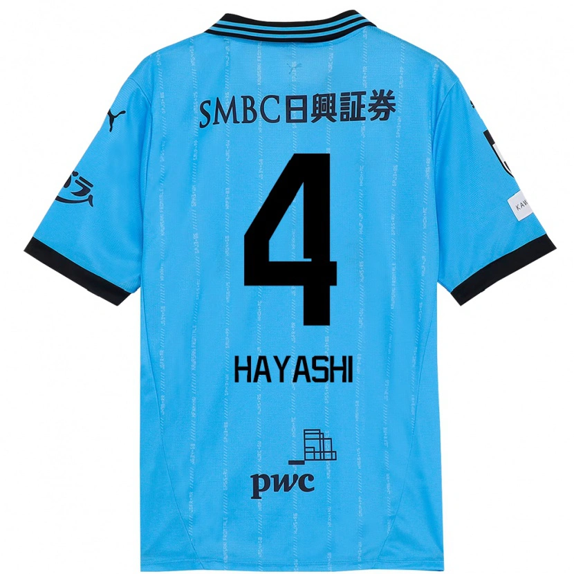 Danxen Barn Shunsuke Hayashi #4 Himmelsblå Svart Hemmatröja Matchtröjor 2025/26 Tröjor T-Tröja