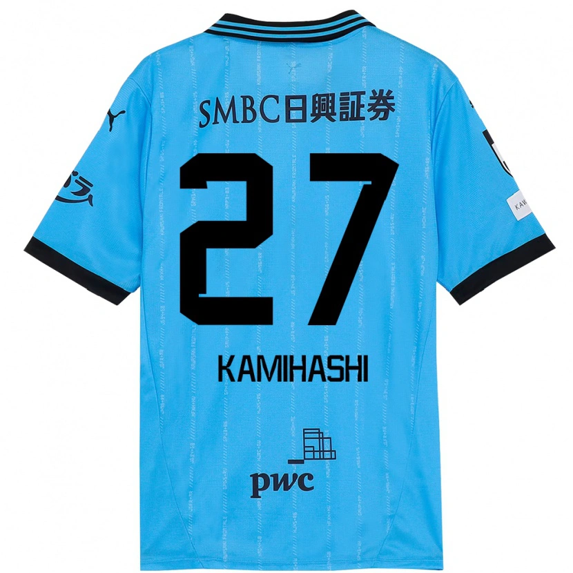 Danxen Barn Ryota Kamihashi #27 Himmelsblå Svart Hemmatröja Matchtröjor 2025/26 Tröjor T-Tröja