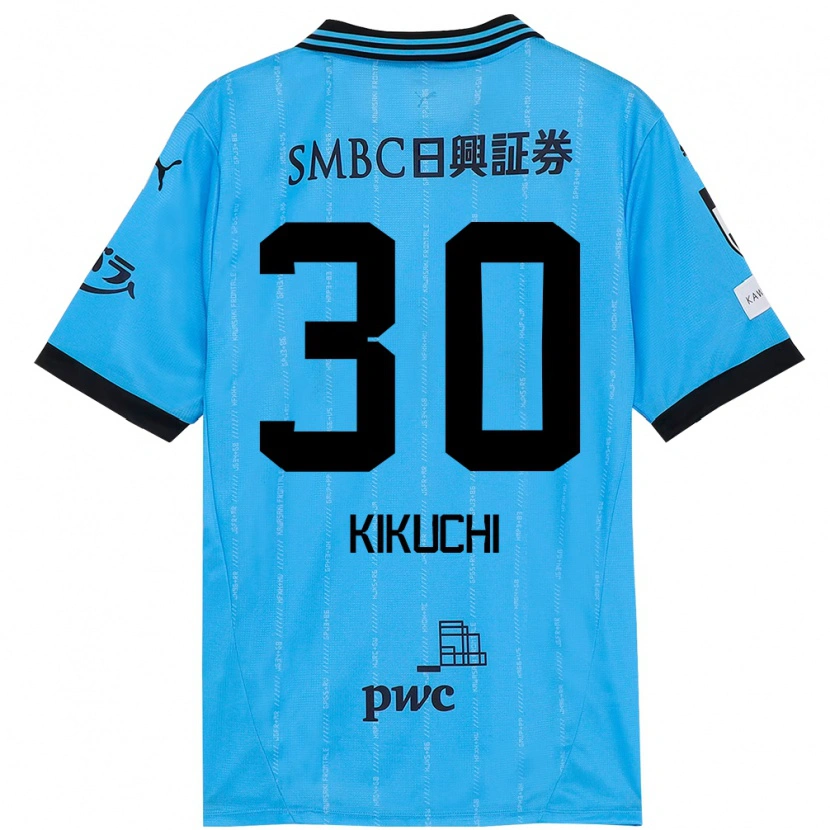 Danxen Barn Kyo Kikuchi #30 Himmelsblå Svart Hemmatröja Matchtröjor 2025/26 Tröjor T-Tröja