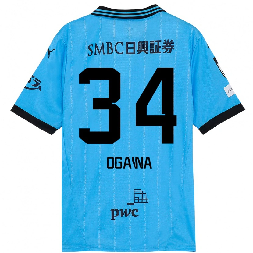 Danxen Barn Hiroto Ogawa #34 Himmelsblå Svart Hemmatröja Matchtröjor 2025/26 Tröjor T-Tröja