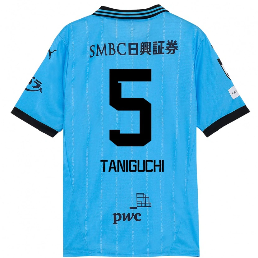 Danxen Barn Shogo Taniguchi #5 Himmelsblå Svart Hemmatröja Matchtröjor 2025/26 Tröjor T-Tröja