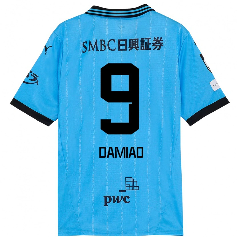 Danxen Barn Leandro Damiao #9 Himmelsblå Svart Hemmatröja Matchtröjor 2025/26 Tröjor T-Tröja