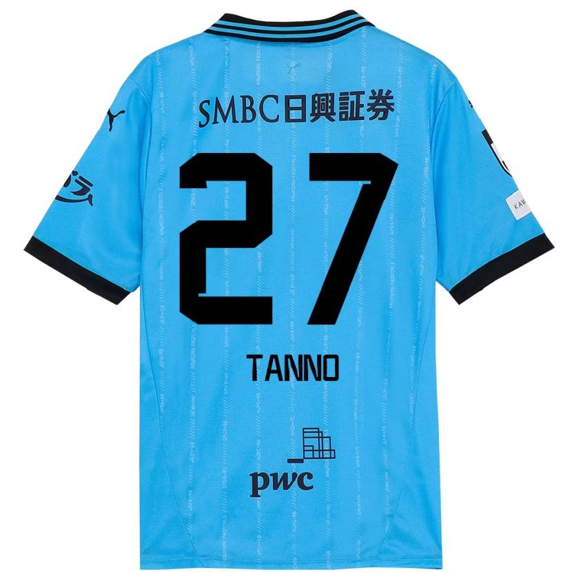Danxen Barn Kenta Tanno #27 Himmelsblå Svart Hemmatröja Matchtröjor 2025/26 Tröjor T-Tröja