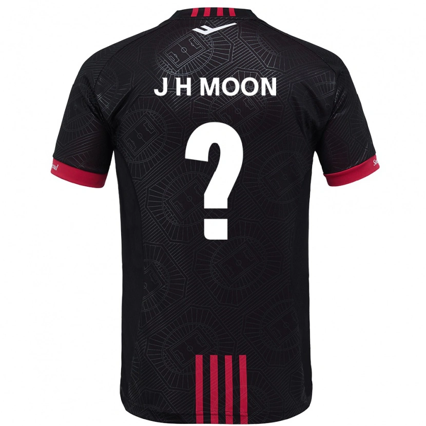 Danxen Barn Ji-Hwan Moon #0 Svart Röd Hemmatröja Matchtröjor 2025/26 Tröjor T-Tröja