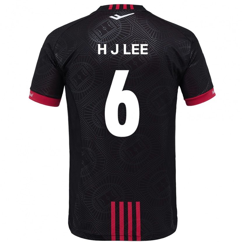 Danxen Barn Ju-Hwan Lee #6 Svart Röd Hemmatröja Matchtröjor 2025/26 Tröjor T-Tröja