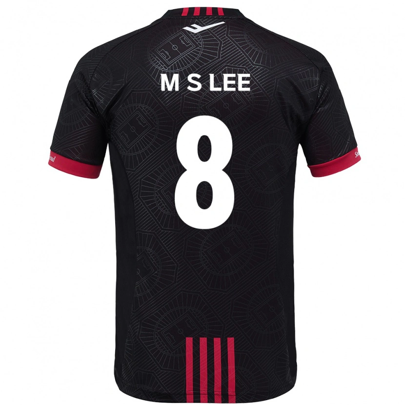 Danxen Barn Seung-Mo Lee #8 Svart Röd Hemmatröja Matchtröjor 2025/26 Tröjor T-Tröja