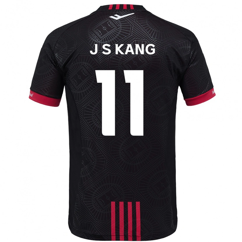 Danxen Barn Seong-Jin Kang #11 Svart Röd Hemmatröja Matchtröjor 2025/26 Tröjor T-Tröja