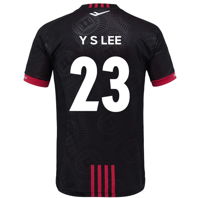 Danxen Barn Si-Young Lee #23 Svart Röd Hemmatröja Matchtröjor 2025/26 Tröjor T-Tröja