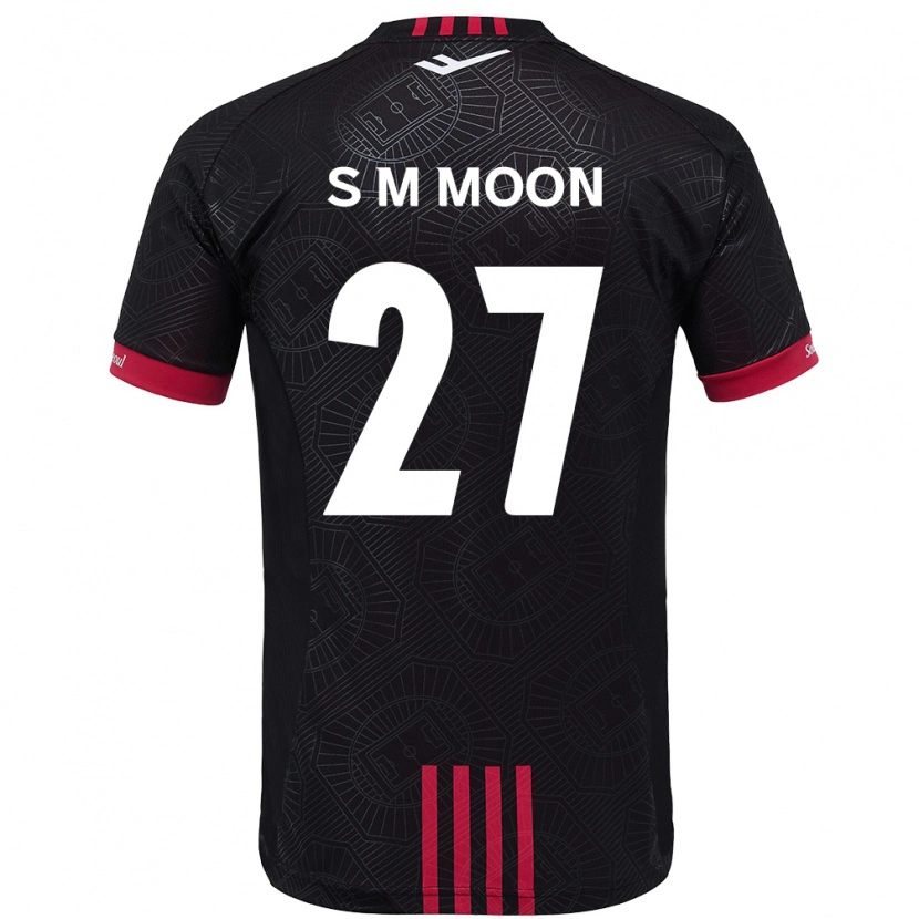 Danxen Barn Seon-Min Moon #27 Svart Röd Hemmatröja Matchtröjor 2025/26 Tröjor T-Tröja