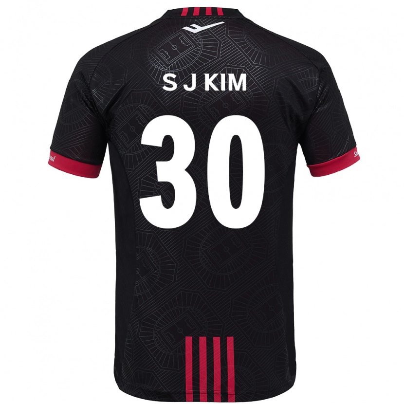 Danxen Barn Ju-Sung Kim #30 Svart Röd Hemmatröja Matchtröjor 2025/26 Tröjor T-Tröja