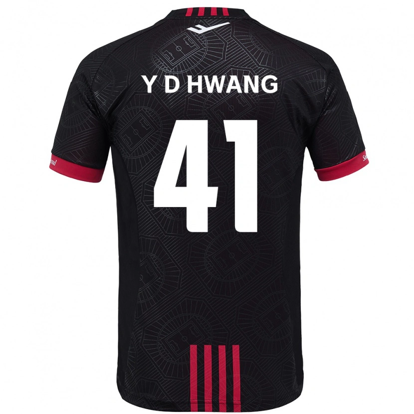 Danxen Barn Do-Yoon Hwang #41 Svart Röd Hemmatröja Matchtröjor 2025/26 Tröjor T-Tröja