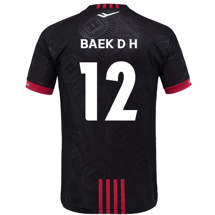 Danxen Barn Baek Do-Hye #12 Svart Röd Hemmatröja Matchtröjor 2025/26 Tröjor T-Tröja