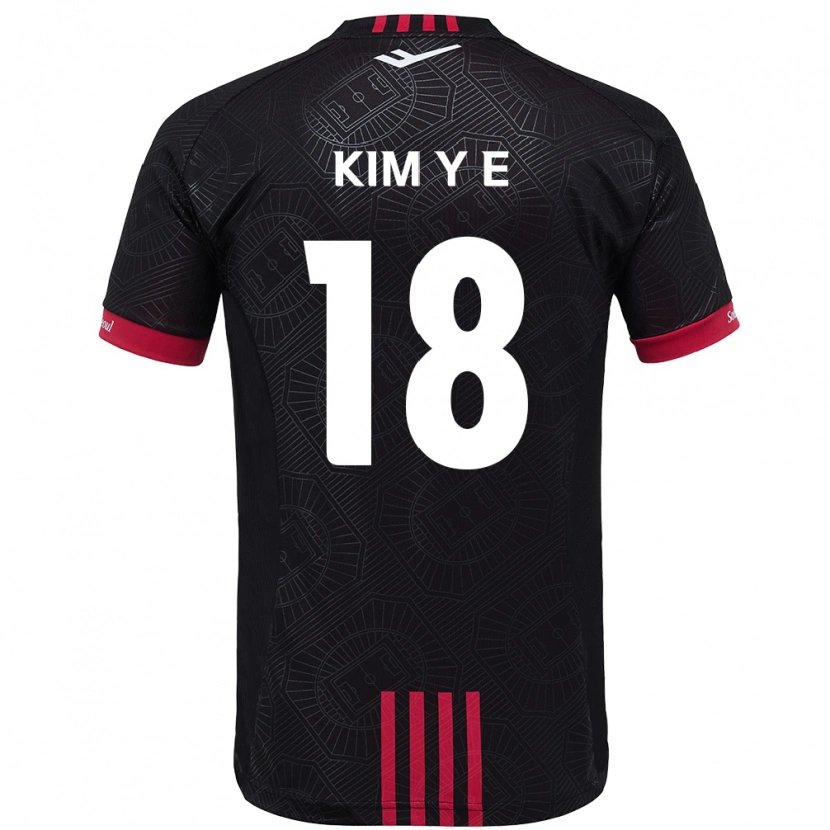 Danxen Barn Kim Young-Eun #18 Svart Röd Hemmatröja Matchtröjor 2025/26 Tröjor T-Tröja