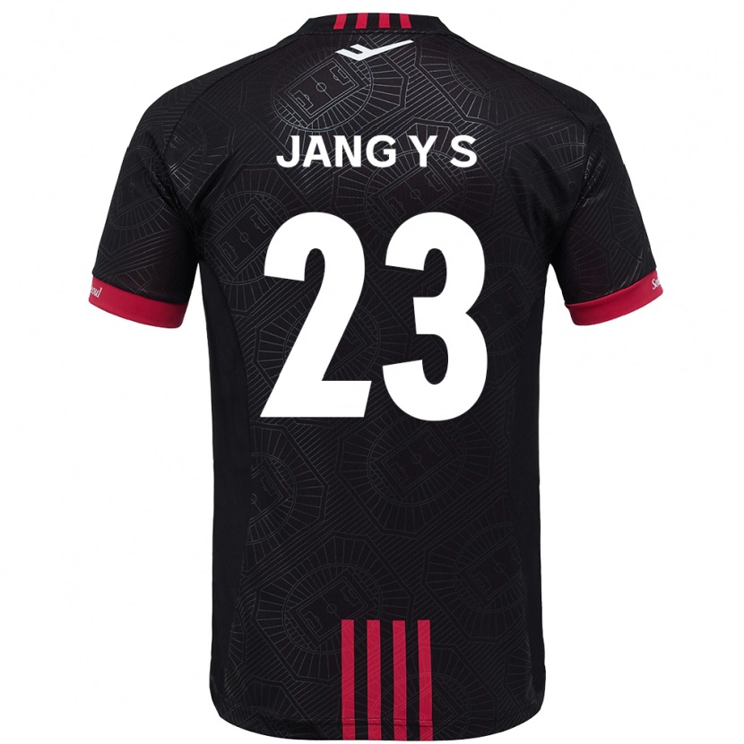 Danxen Barn Jang Yoon-Seo #23 Svart Röd Hemmatröja Matchtröjor 2025/26 Tröjor T-Tröja