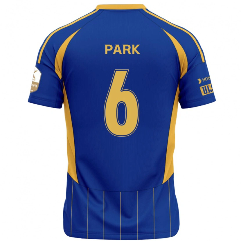 Danxen Barn Jun Park #6 Kungsblå Gul Hemmatröja Matchtröjor 2025/26 Tröjor T-Tröja