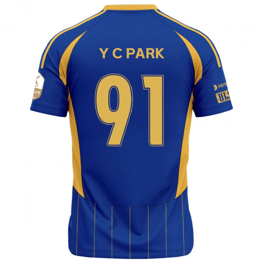 Danxen Barn Chu-Young Park #91 Kungsblå Gul Hemmatröja Matchtröjor 2025/26 Tröjor T-Tröja