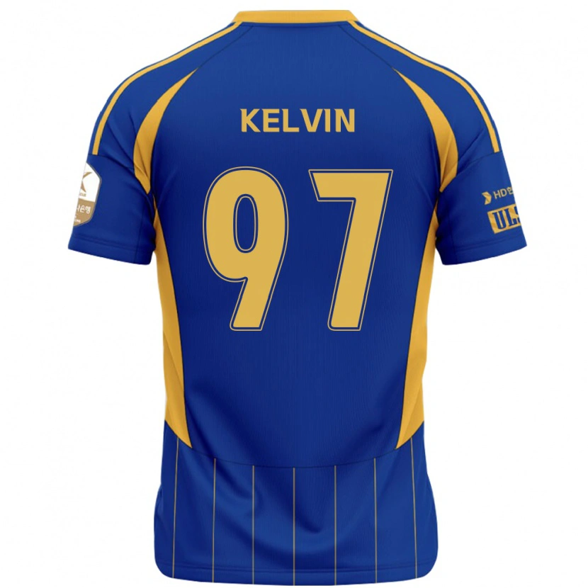 Danxen Barn Kelvin #97 Kungsblå Gul Hemmatröja Matchtröjor 2025/26 Tröjor T-Tröja