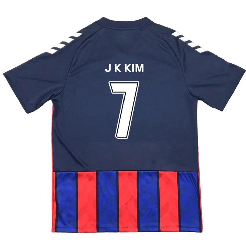 Danxen Barn Ki-Jun Kim #7 Kungsblå Röd Hemmatröja Matchtröjor 2025/26 Tröjor T-Tröja