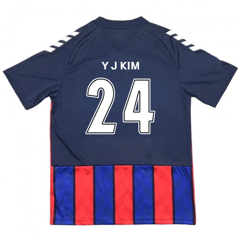 Danxen Barn Ju-Yeop Kim #24 Kungsblå Röd Hemmatröja Matchtröjor 2025/26 Tröjor T-Tröja