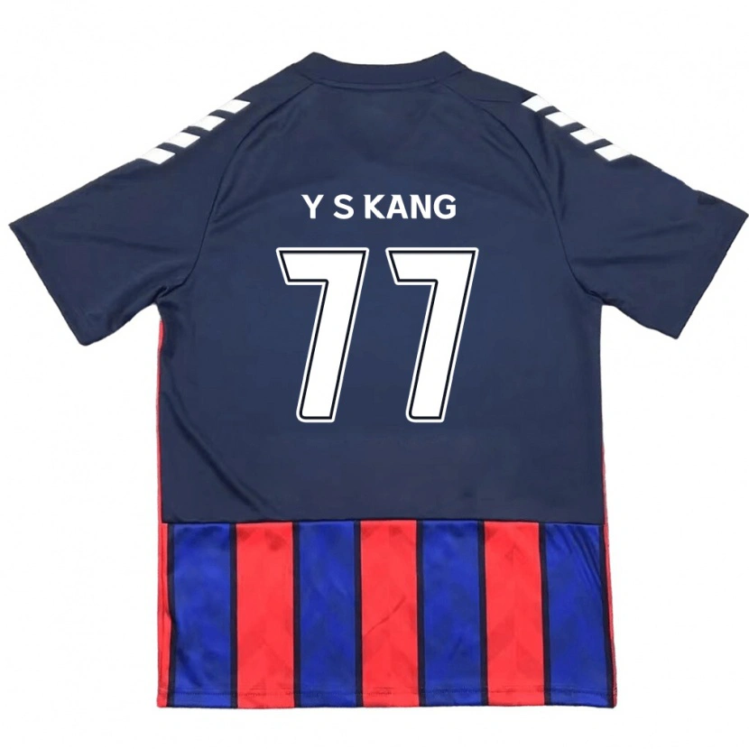 Danxen Barn Sang-Yun Kang #77 Kungsblå Röd Hemmatröja Matchtröjor 2025/26 Tröjor T-Tröja