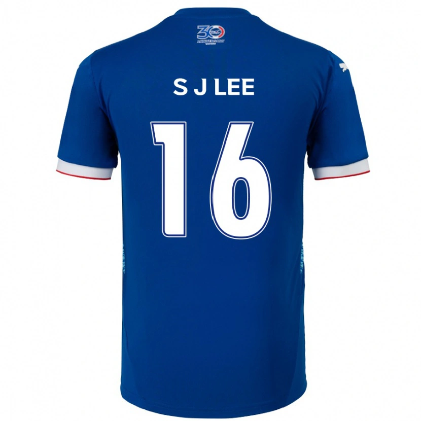 Danxen Barn Jong-Sung Lee #16 Kungsblå Vit Hemmatröja Matchtröjor 2025/26 Tröjor T-Tröja