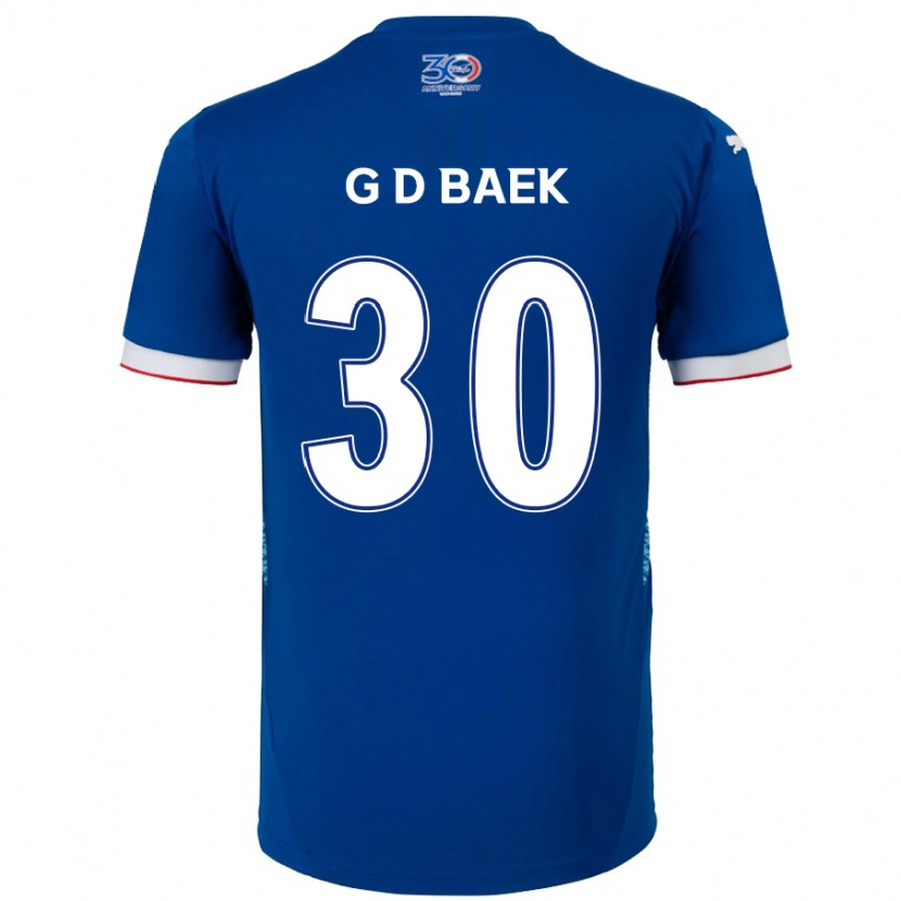 Danxen Barn Dong-Gyu Baek #30 Kungsblå Vit Hemmatröja Matchtröjor 2025/26 Tröjor T-Tröja