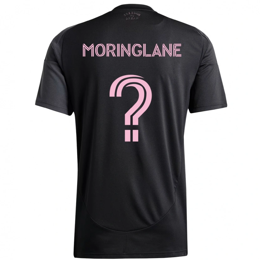 Danxen Barn Luis Moringlane #0 Svart Rosa Bortatröja Matchtröjor 2025/26 Tröjor T-Tröja