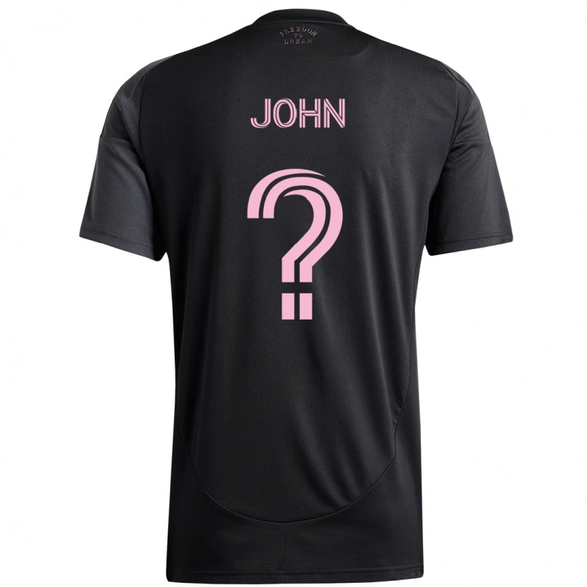 Danxen Barn Quinton John #0 Svart Rosa Bortatröja Matchtröjor 2025/26 Tröjor T-Tröja