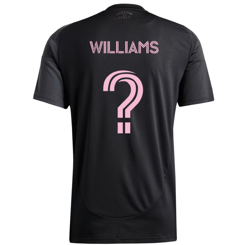 Danxen Barn Chaz Williams #0 Svart Rosa Bortatröja Matchtröjor 2025/26 Tröjor T-Tröja