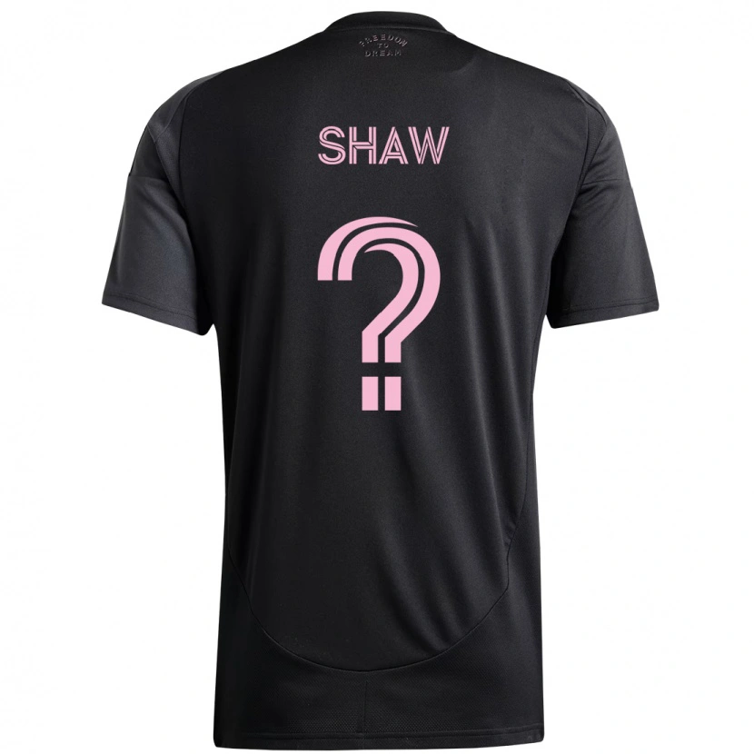 Danxen Barn Alexander Shaw #0 Svart Rosa Bortatröja Matchtröjor 2025/26 Tröjor T-Tröja
