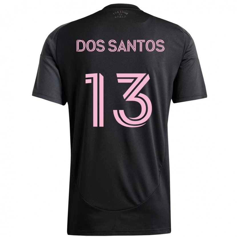 Danxen Barn Cj Dos Santos #13 Svart Rosa Bortatröja Matchtröjor 2025/26 Tröjor T-Tröja