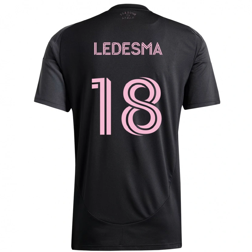 Danxen Barn Santiago Ledesma #18 Svart Rosa Bortatröja Matchtröjor 2025/26 Tröjor T-Tröja