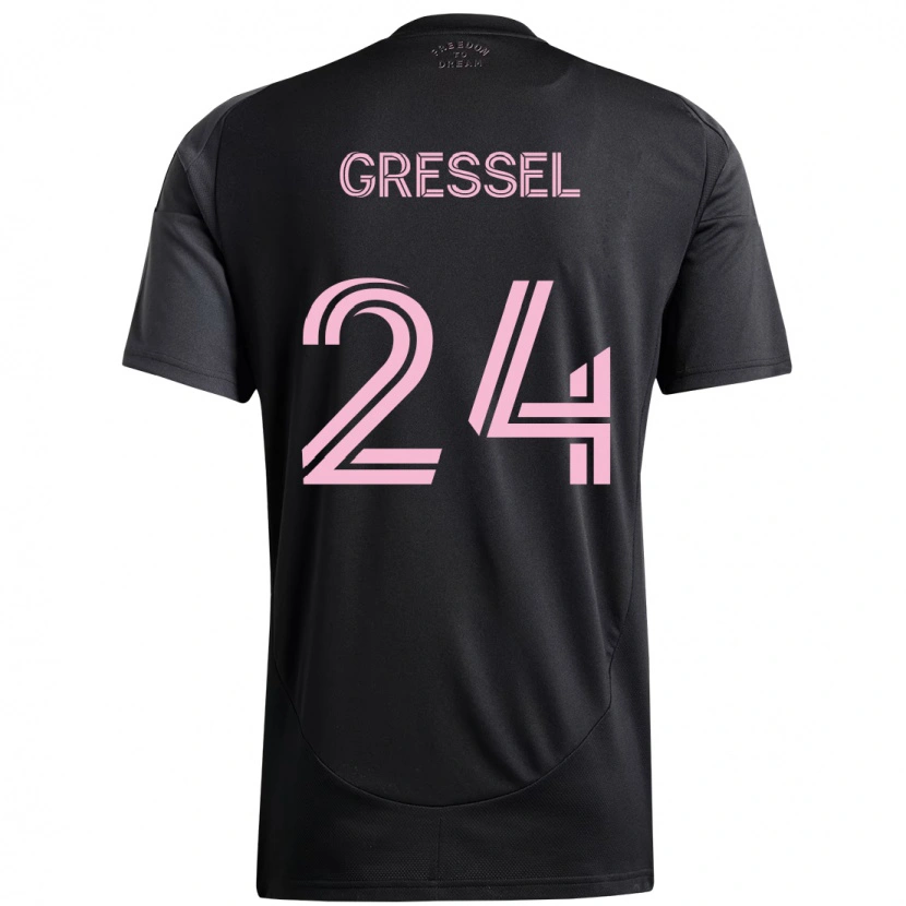 Danxen Barn Julian Gressel #24 Svart Rosa Bortatröja Matchtröjor 2025/26 Tröjor T-Tröja